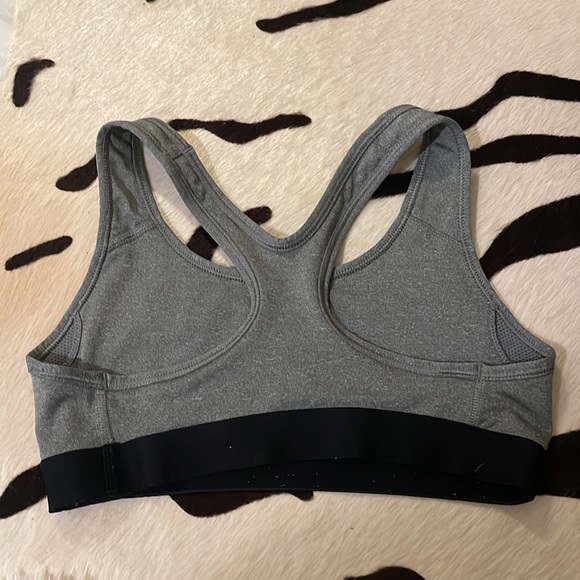 Gray and Black Nike Pro Sports Bra - Picture 2 of 3